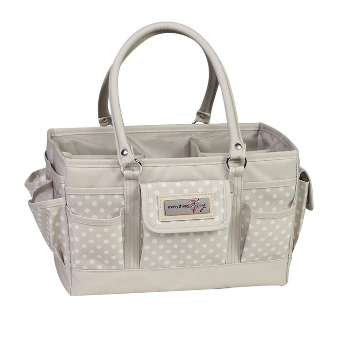 Deluxe Store & Tote Craft Organizer, Tan Dot