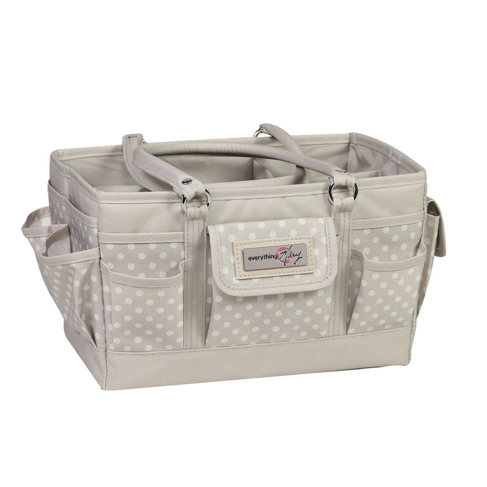 Deluxe Store & Tote Craft Organizer, Tan Dot