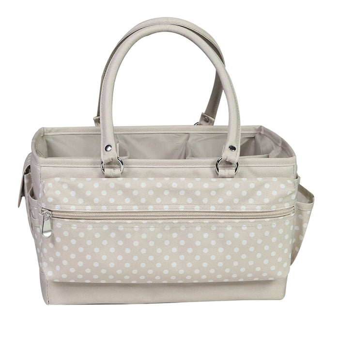 Deluxe Store & Tote Craft Organizer, Tan Dot