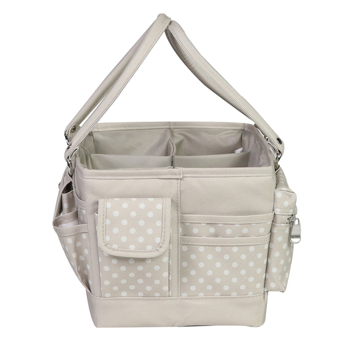 Deluxe Store & Tote Craft Organizer, Tan Dot