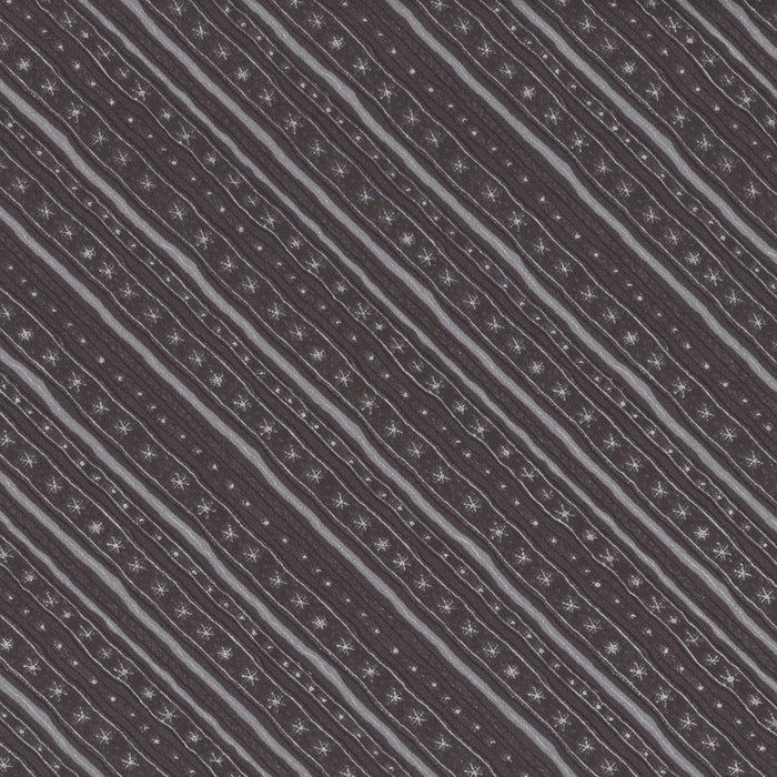 Diagonal Stripe on Black 100% Cotton Price per Yard