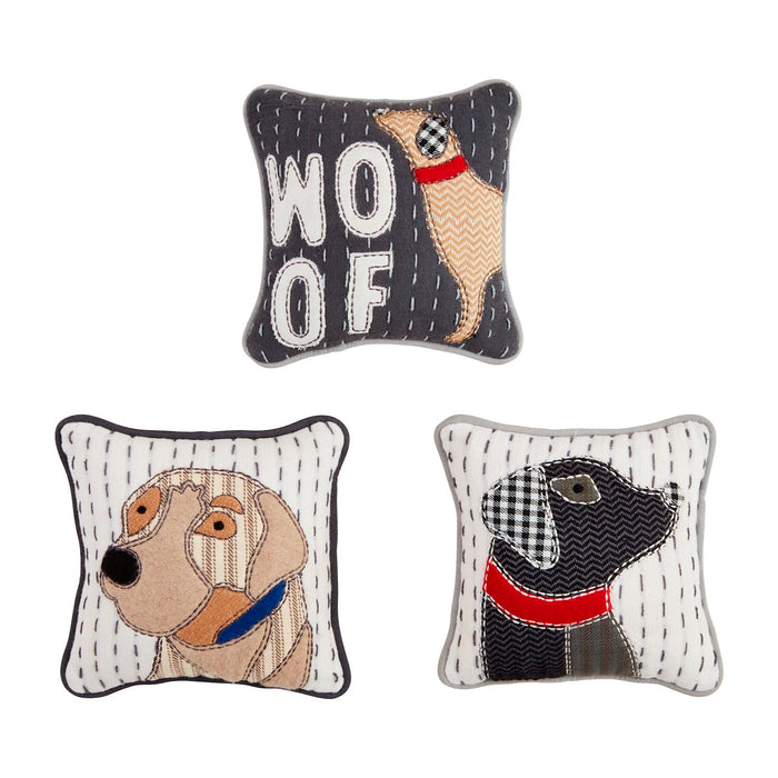 Dog Applique Mini Pillow - Madison's Niche