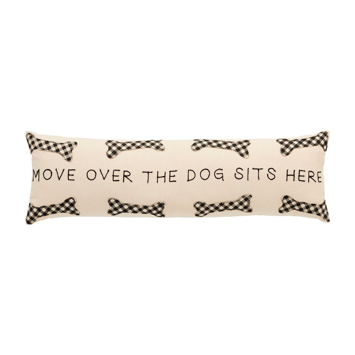 Dog Bone Applique Long Pillow - Madison's Niche