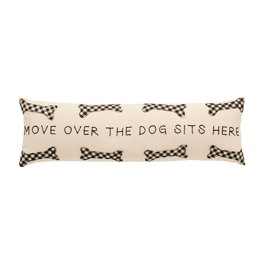Dog Bone Applique Long Pillow - Madison's Niche