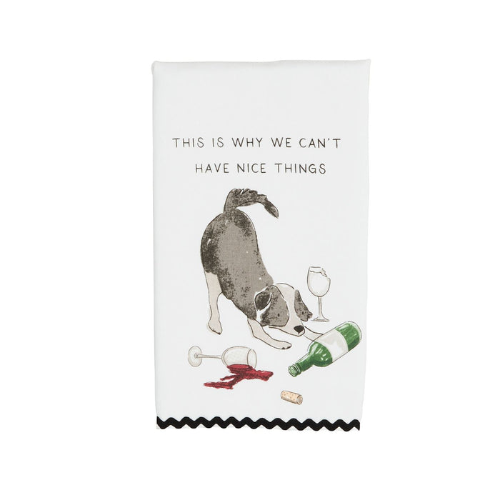 Dog Ric Rac Towel - Madison's Niche
