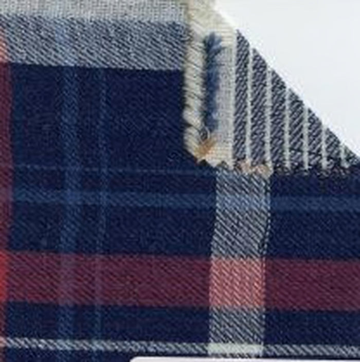 Double-Gauze Multi-Color Plaid Twill Fabric