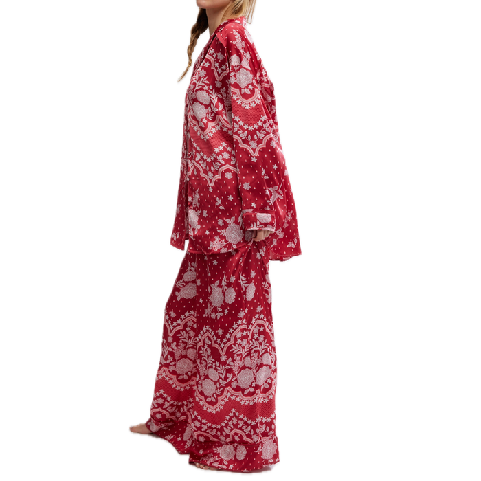 Dreamy Days Pajama Set in Cherry - Madison's Niche
