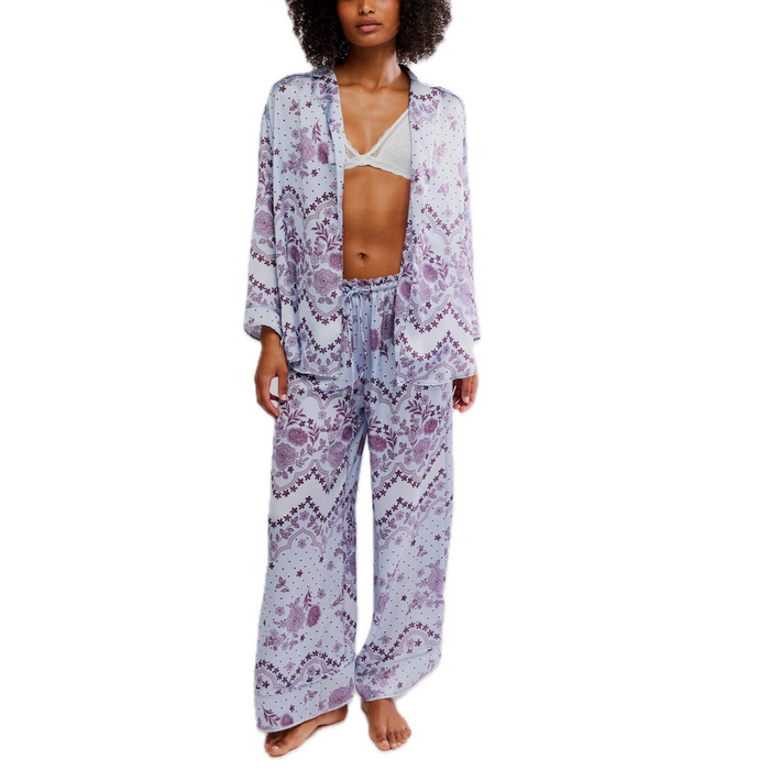 Dreamy Days Pajama Set in Ice - Madison's Niche
