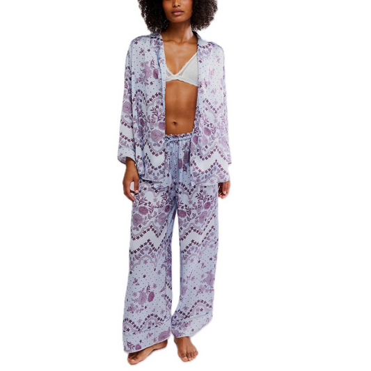 Dreamy Days Pajama Set in Ice - Madison's Niche