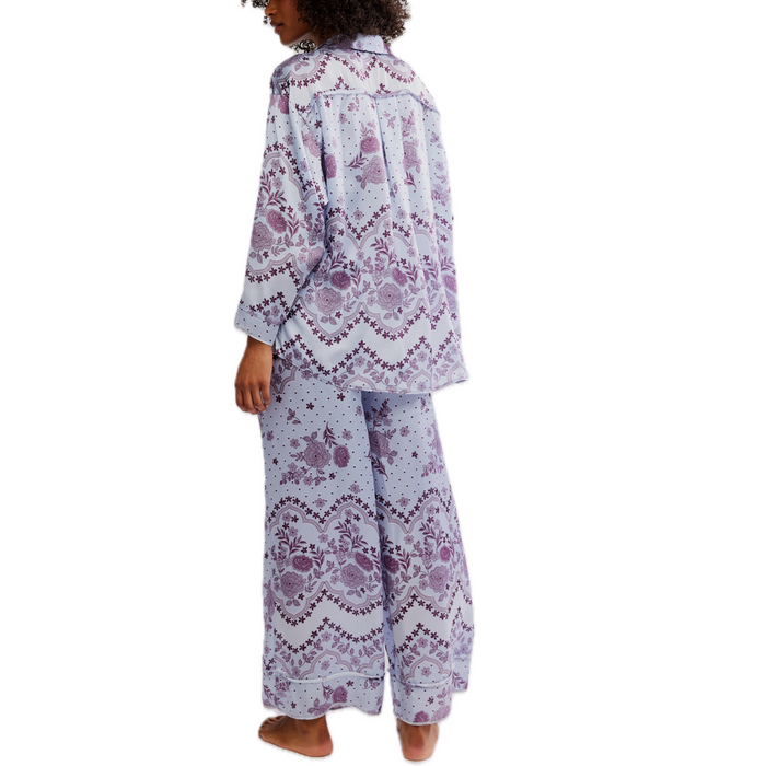Dreamy Days Pajama Set in Ice - Madison's Niche