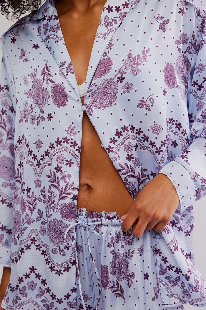 Dreamy Days Pajama Set in Ice - Madison's Niche