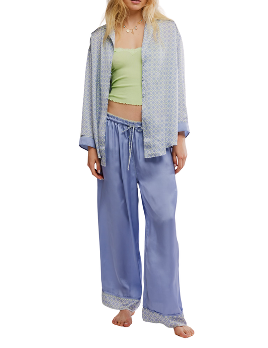 Dreamy Days Pajama Set in Lime Kiwii - Madison's Niche