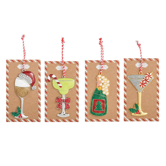 Drinking Enamel Ornament
