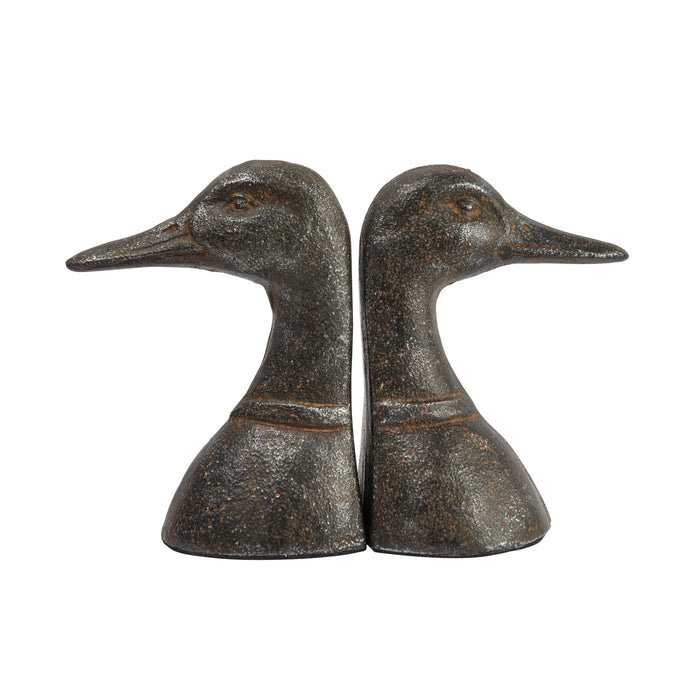 Duck Head Bookends Set of 2 - Madison's Niche