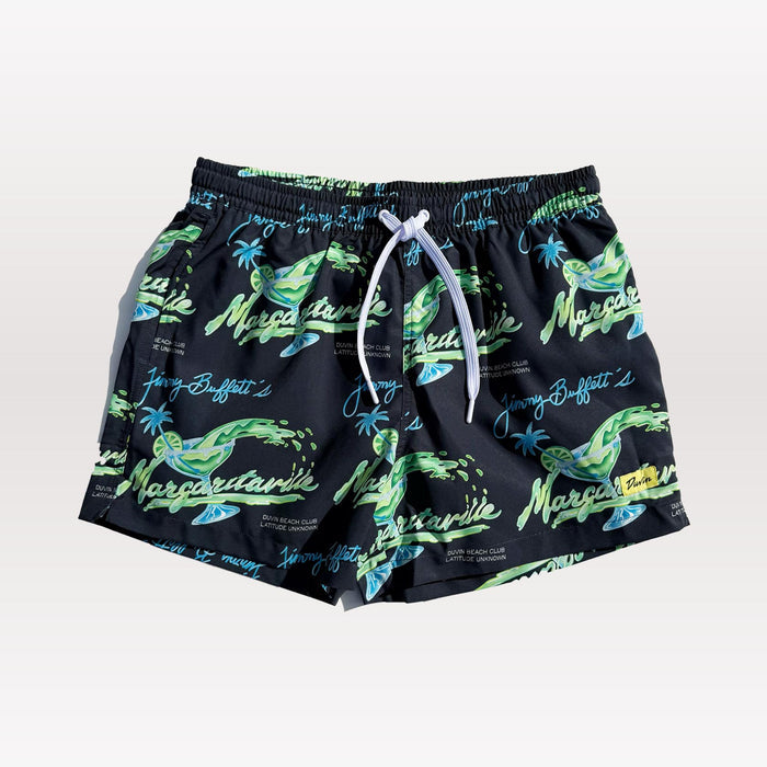 Duvin X Margaritaville Glass Swim Shorts - Black