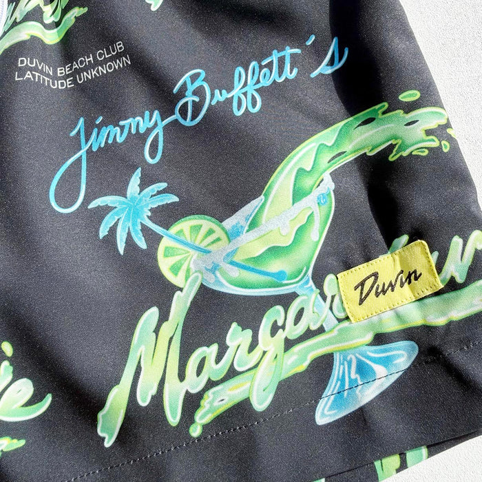 Duvin X Margaritaville Glass Swim Shorts - Black
