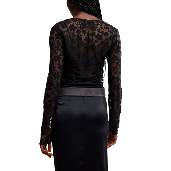Early Sunsets Layering Top in Black
