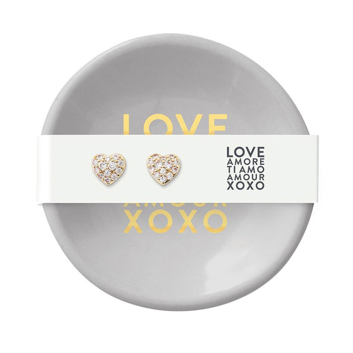 Earrings & Tray Set - Love Amore - Madison's Niche
