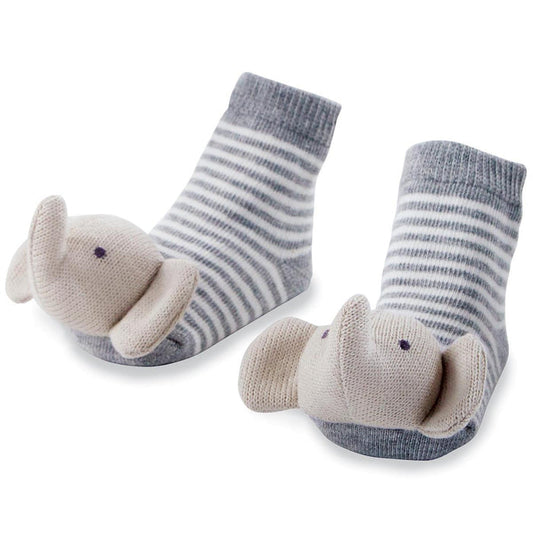 Elephant Rattle Toe Socks - Madison's Niche