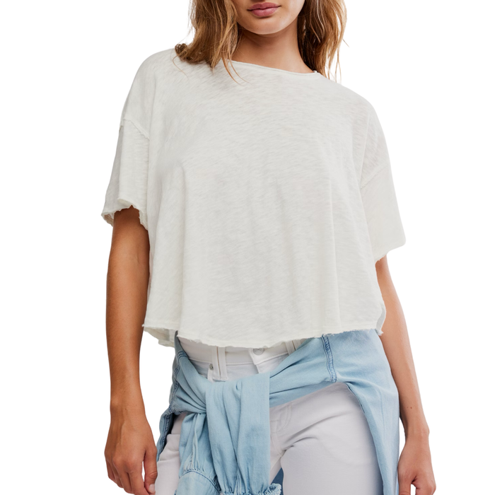 Elsie Swing Tee in White - Madison's Niche