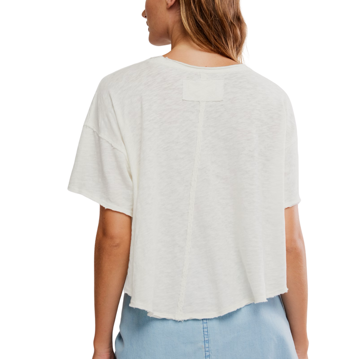 Elsie Swing Tee in White - Madison's Niche