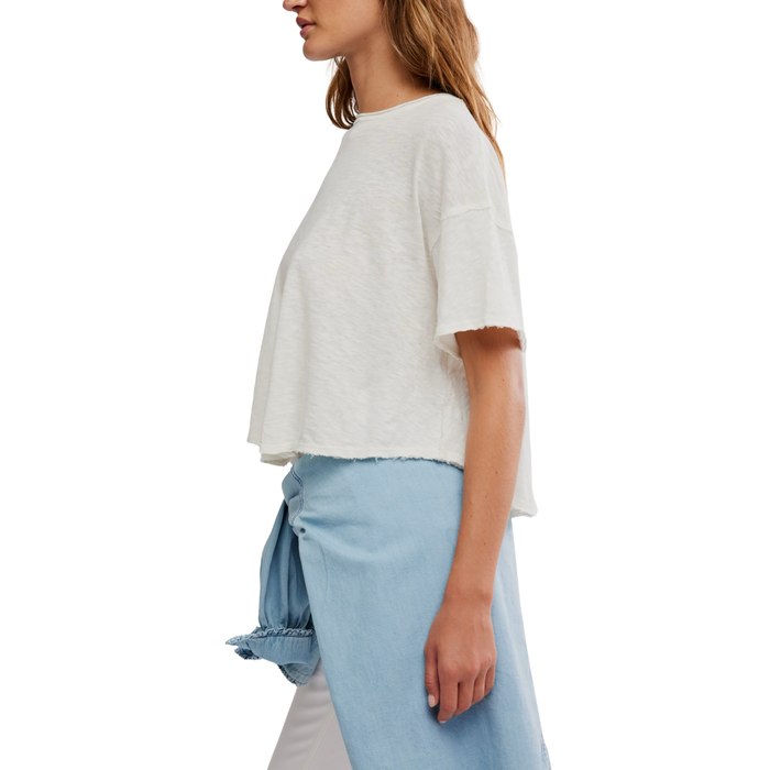 Elsie Swing Tee in White - Madison's Niche