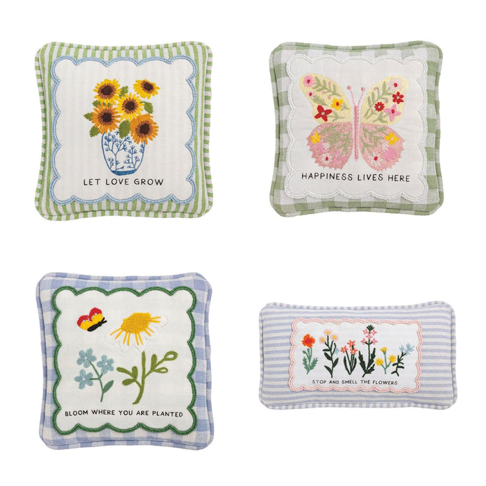 Embellished Garden Pillow - Madison's Niche