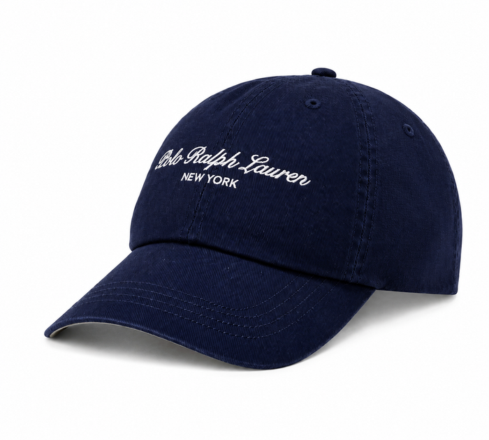 Embroidered RL NY Sport Cap in Navy
