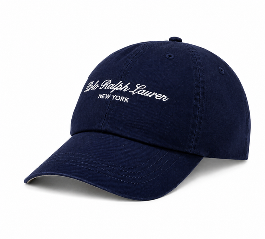 Embroidered RL NY Sport Cap in Navy