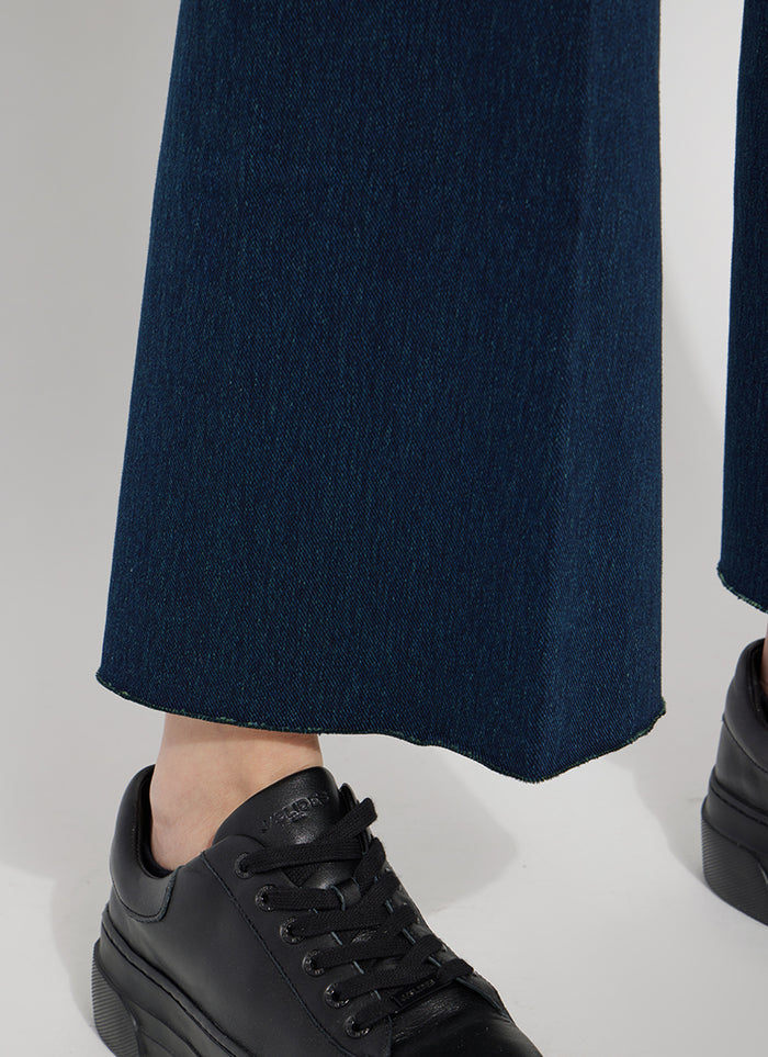 Erin Hi Waist Wide Leg Denim in Indigo - Madison's Niche