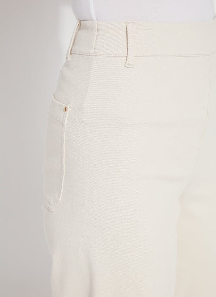 Erin High Waist Wide Leg Denim in Neutrals - Madison's Niche