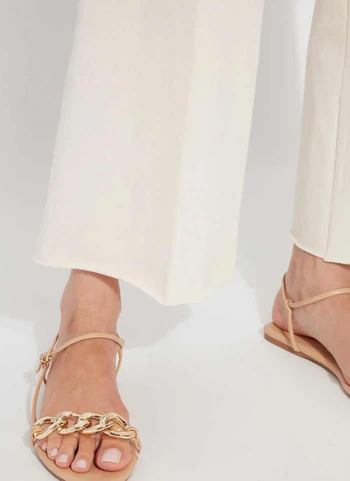 Erin High Waist Wide Leg Denim in Neutrals - Madison's Niche
