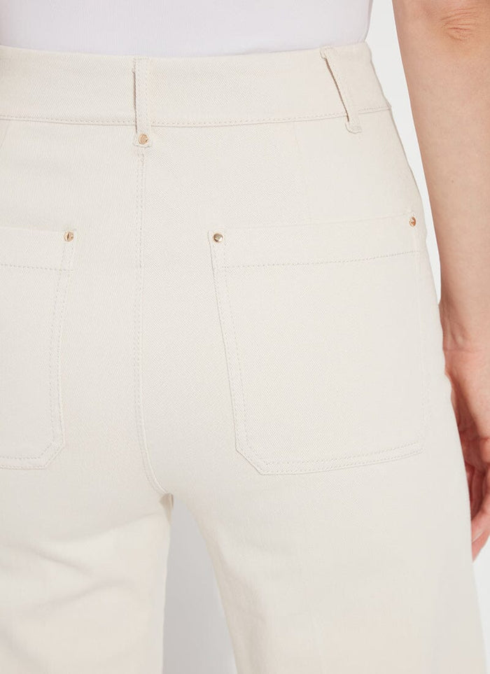 Erin High Waist Wide Leg Denim in Neutrals - Madison's Niche