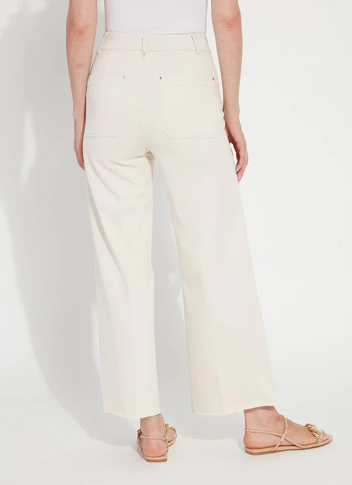 Erin High Waist Wide Leg Denim in Neutrals - Madison's Niche