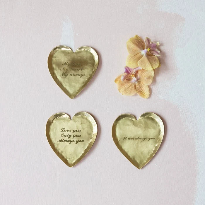 Etched Saying Heart Dish - Madison's Niche