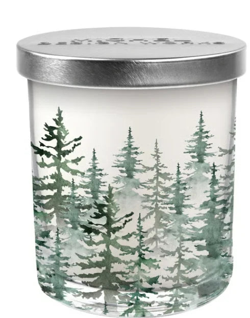 Evergreen Glass Candle