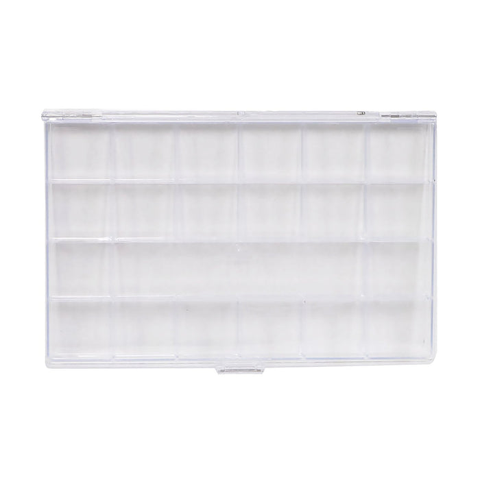 Everything Mary 21-Compartment Storage Box – Clear Organizer for Small Craft Supplies