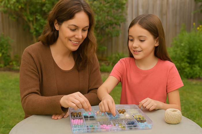 Everything Mary 21-Compartment Storage Box – Clear Organizer for Small Craft Supplies