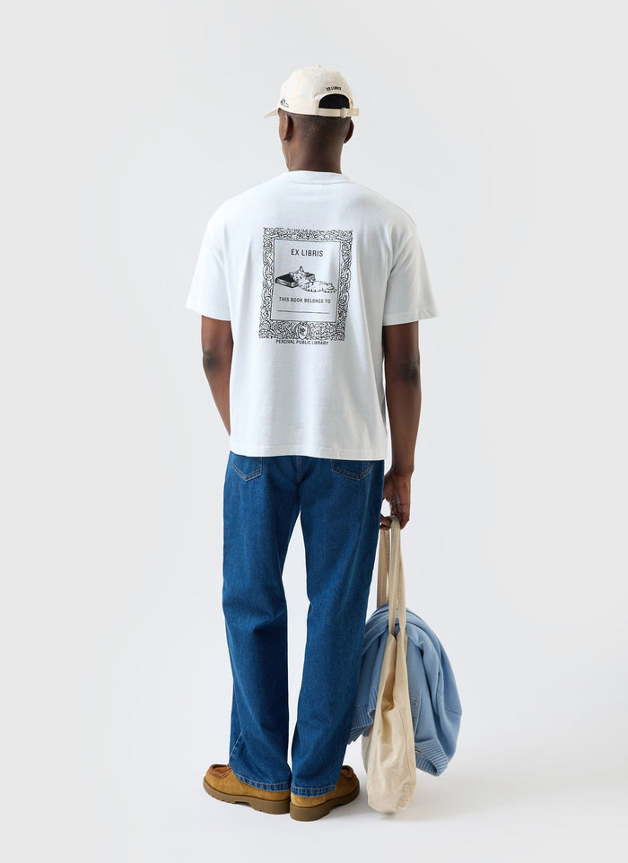 Ex Libris Oversized T Shirt - White