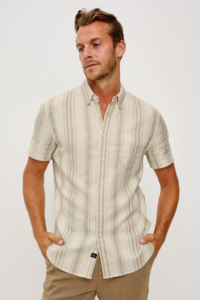 Fairfax Button Down in Heather Dune - Madison's Niche