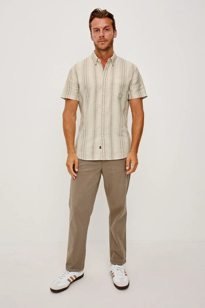 Fairfax Button Down in Heather Dune - Madison's Niche