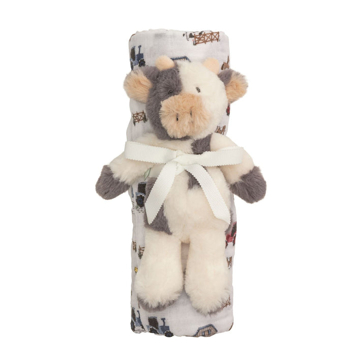Farm Swaddle & Rattle Set - Madison's Niche