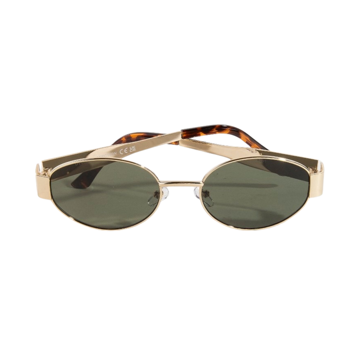 Faye Oval Frame Sunglasses in Green - Madison's Niche