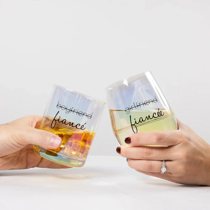 Fiancé/Fiancée Glass Set of 2 - Madison's Niche