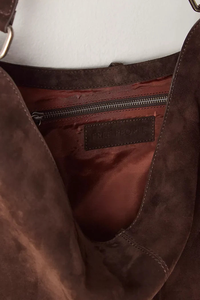 Finn Fringe Shoulder Bag in Espresso