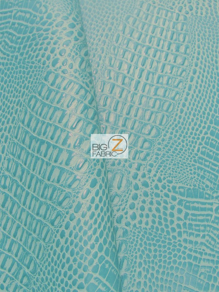 Fire Red Crocodile Marine Vinyl Fabric / Sold By The Yard