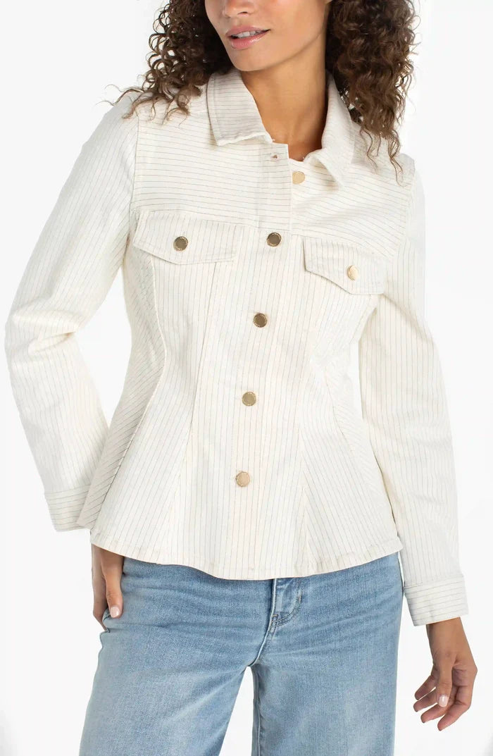 Fit And Flare Trucker Jacket - Madison's Niche