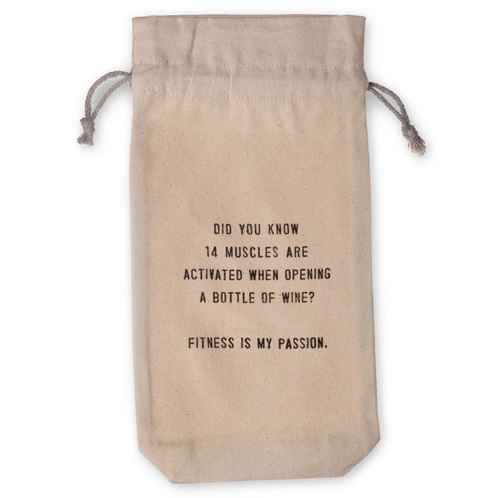 Fitness Is My Passion Wine Bag - Madison's Niche