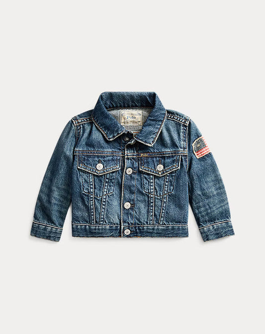 Flag Denim Trucker Jacket - Madison's Niche