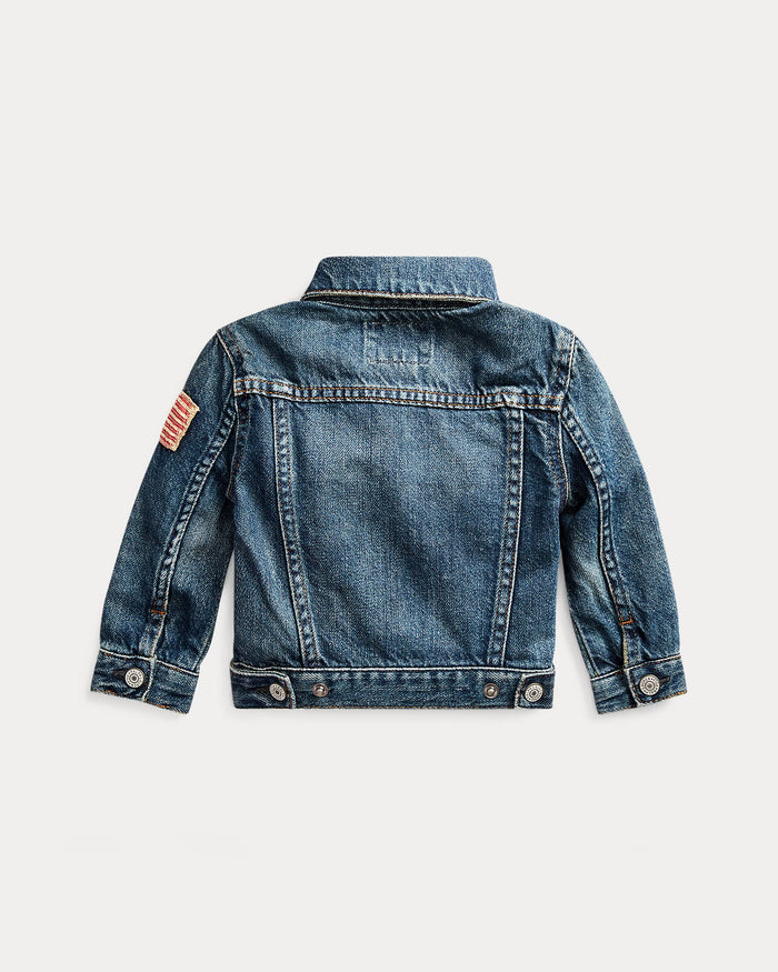 Flag Denim Trucker Jacket - Madison's Niche